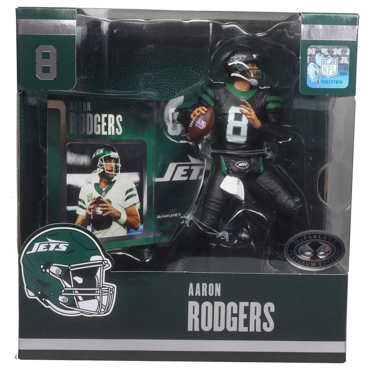 AARON RODGERS NFL 7" MCFARLANE SPORTSPICKS LEGACY POSED FIGURE CHASE