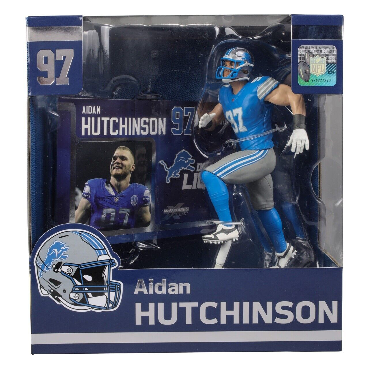 AIDAN HUTCHINSON NFL 7" MCFARLANE SPORTSPICKS LEGACY POSED FIGURE