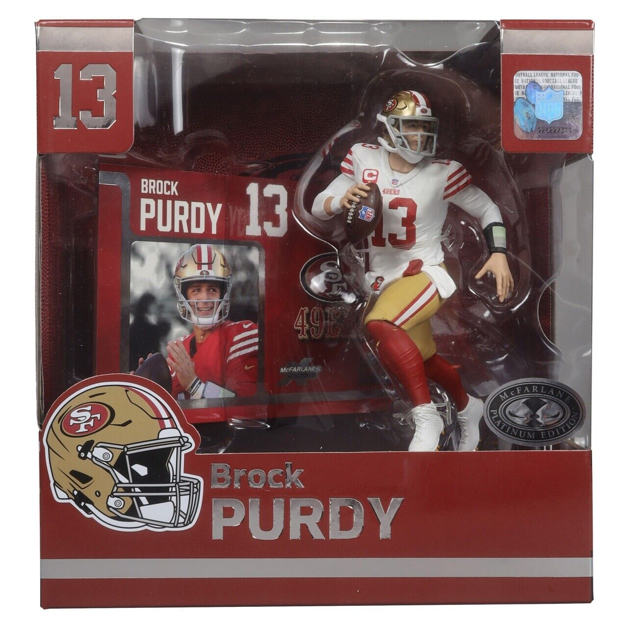 BROCK PURDY NFL 7" MCFARLANE SPORTSPICKS LEGACY POSED FIGURE CHASE