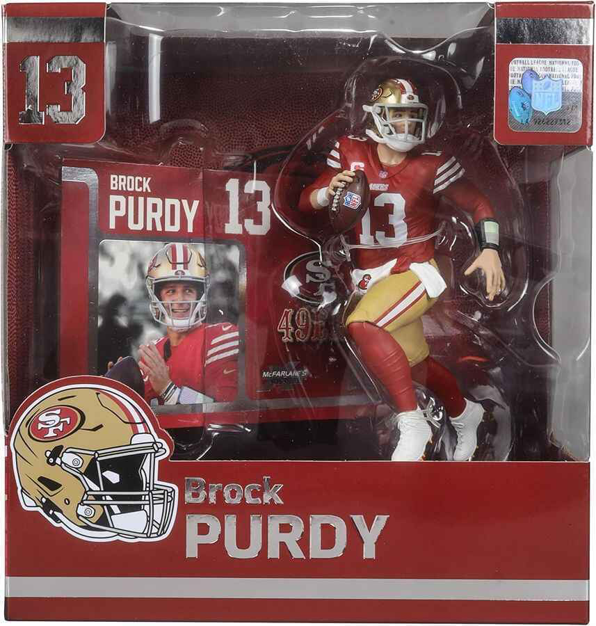 BROCK PURDY NFL 7" MCFARLANE SPORTSPICKS LEGACY POSED FIGURE