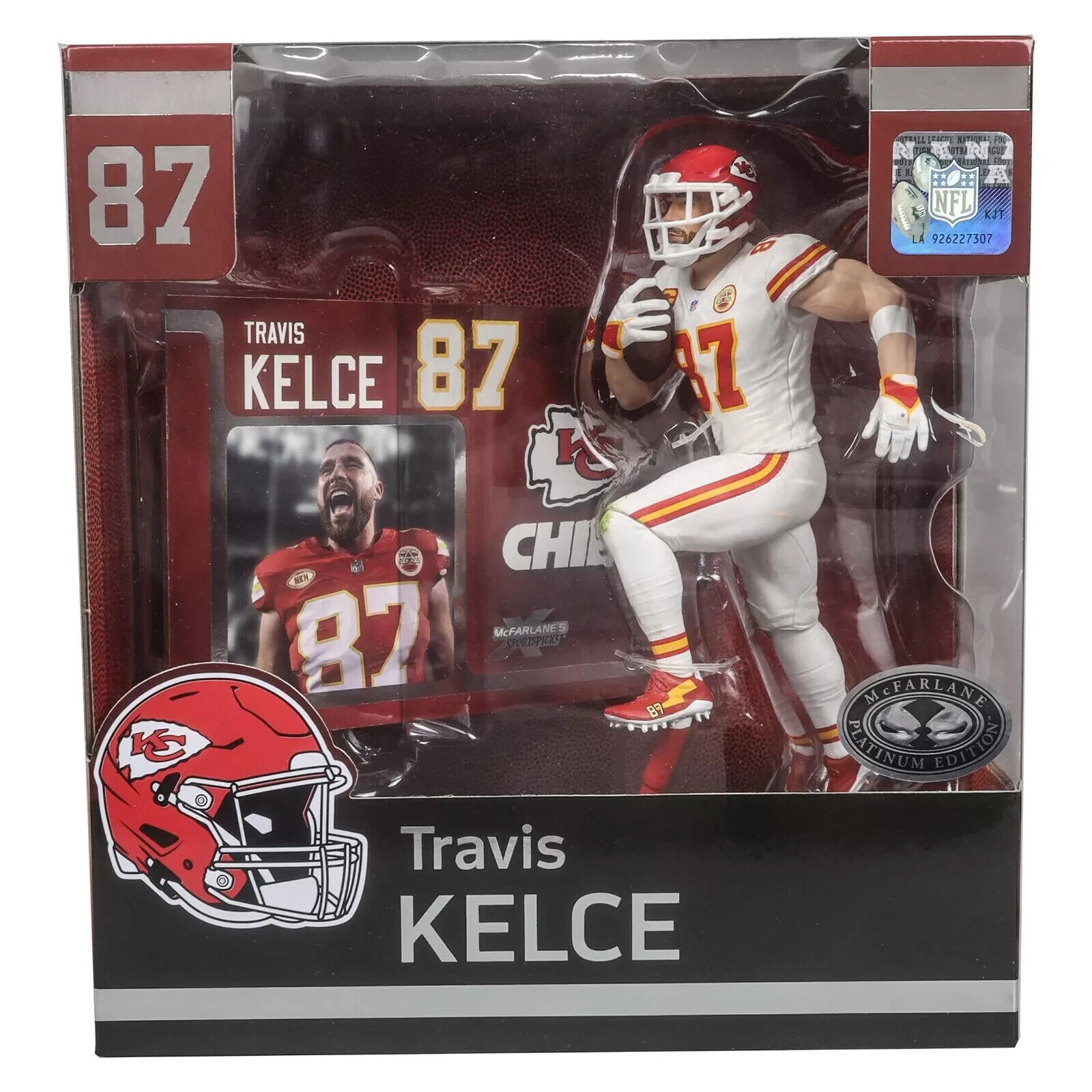 TRAVIS KELCE NFL 7" MCFARLANE SPORTSPICKS LEGACY POSED FIGURE CHASE