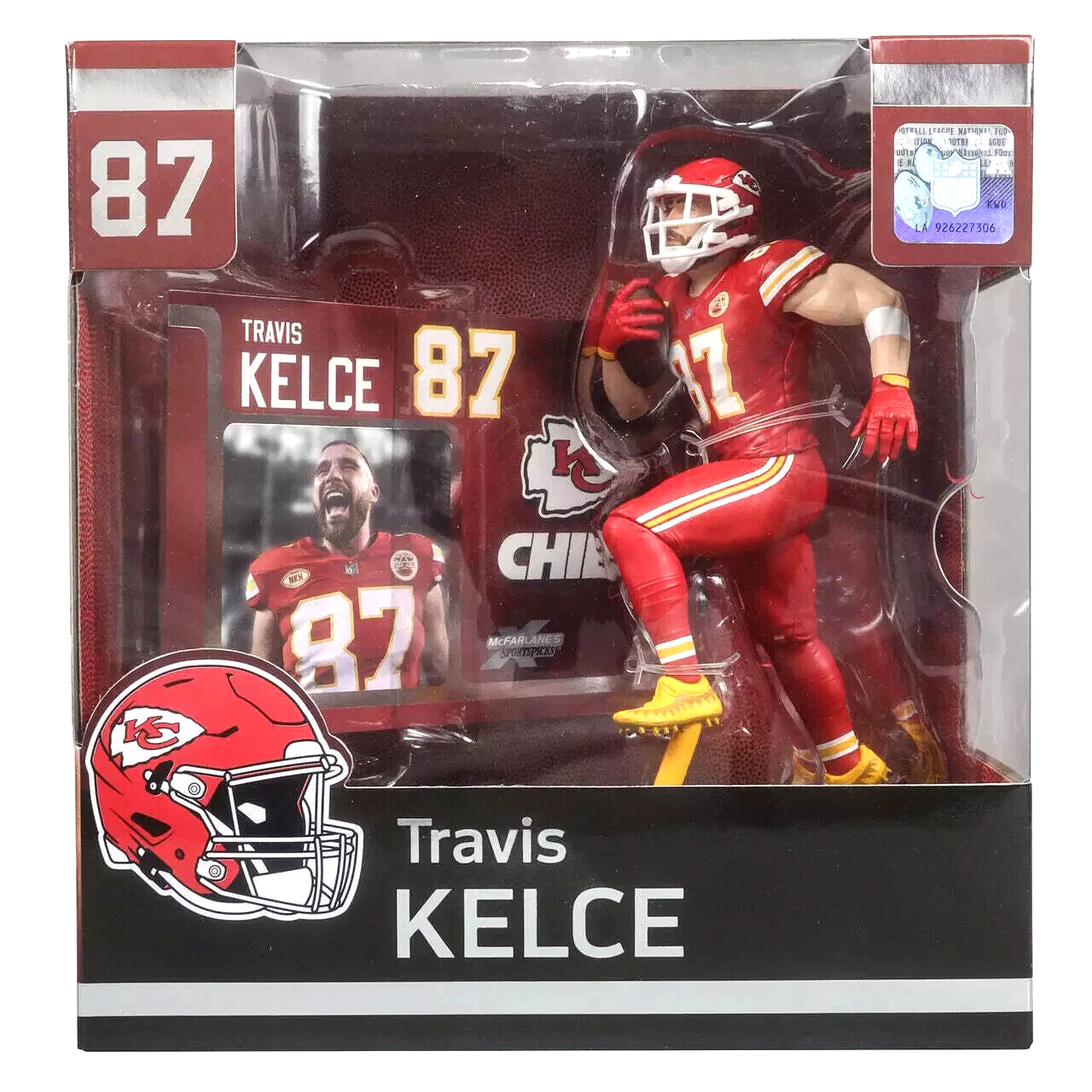 TRAVIS KELCE NFL 7" MCFARLANE SPORTSPICKS LEGACY POSED FIGURE