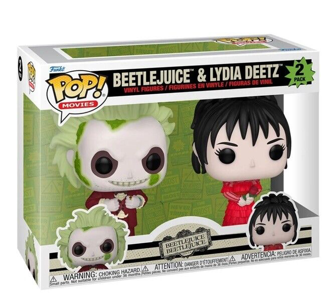 BEETLEJUICE & LYDIA DEETZ 2 PACK POP FUNKO FIGURES