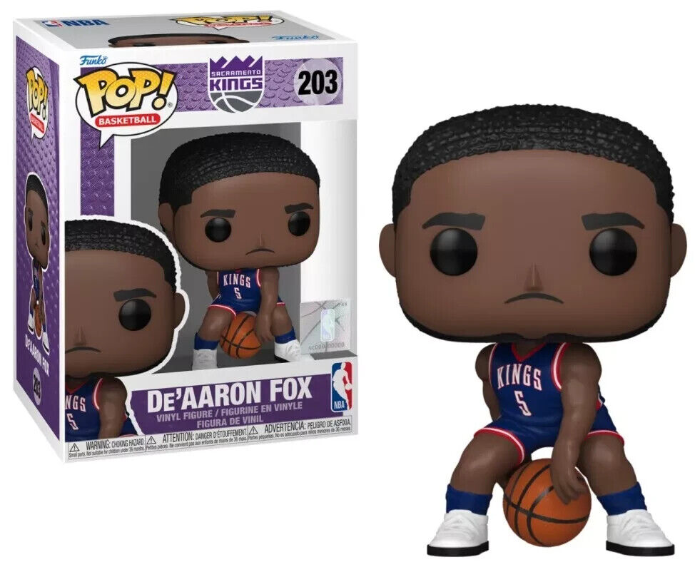 DE’AARON FOX SACRAMENTO KINGS NBA POP FUNKO FIGURE #203