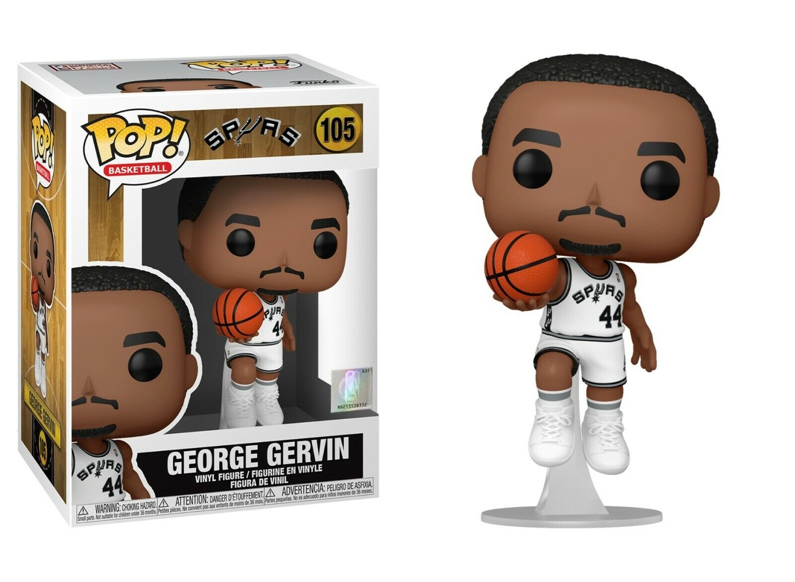 GEORGE GERVIN SAN ANTONIO SPURS NBA POP FUNKO FIGURE #105