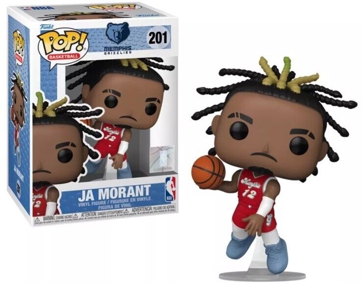 JA MORANT MEMPHIS GRIZZLIES NBA POP FUNKO FIGURE #201