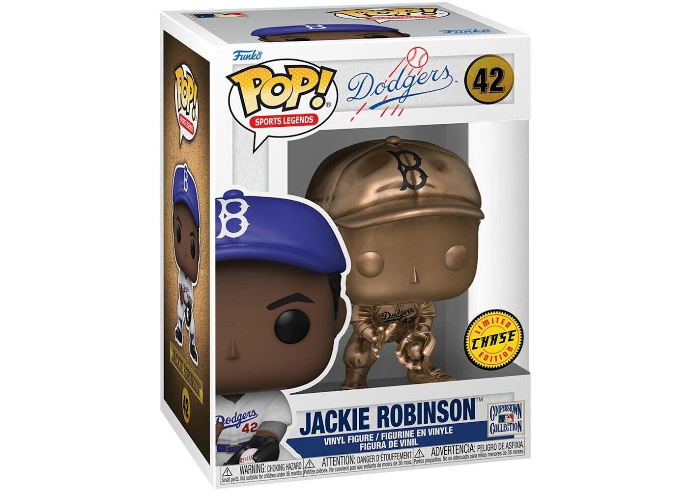 JACKIE ROBINSON BROOKLYN DODGERS MLB POP FUNKO FIGURE CHASE #42