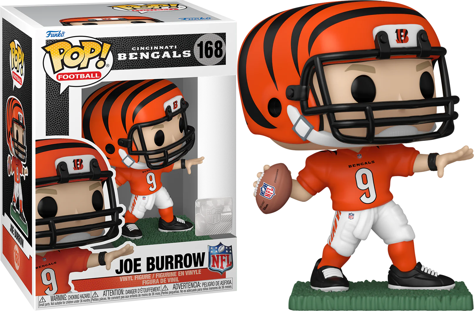 JOE BURROW CINCINNATI BENGALS NFL POP FUNKO FIGURE #168