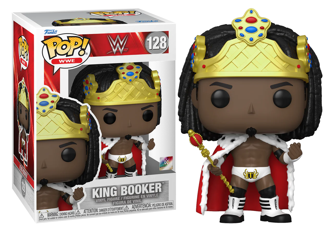 KING BOOKER WWE WRESTLING POP FUNKO FIGURE #128