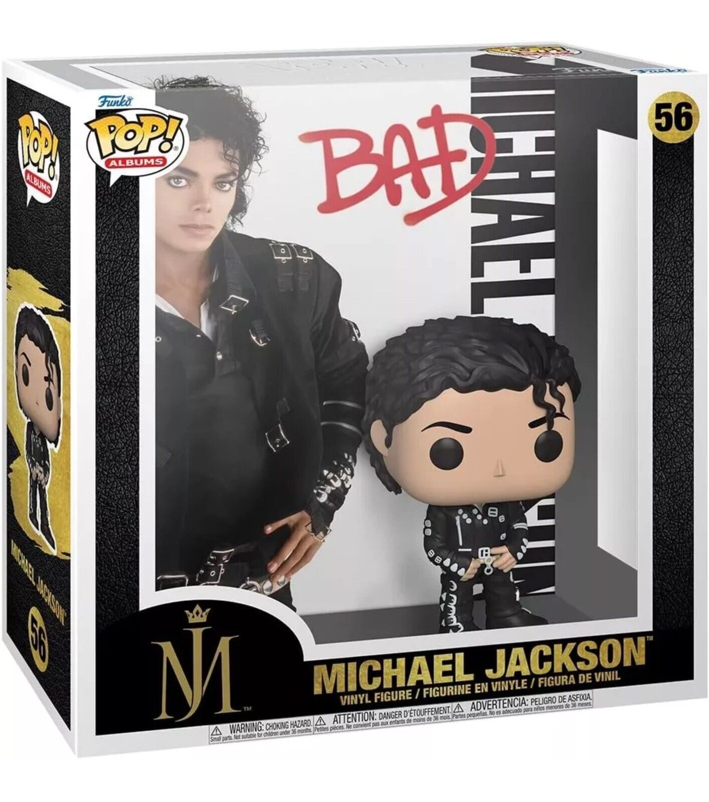 MICHAEL JACKSON “BAD” ALBUM COVER FUNKO POP FIGURE #56