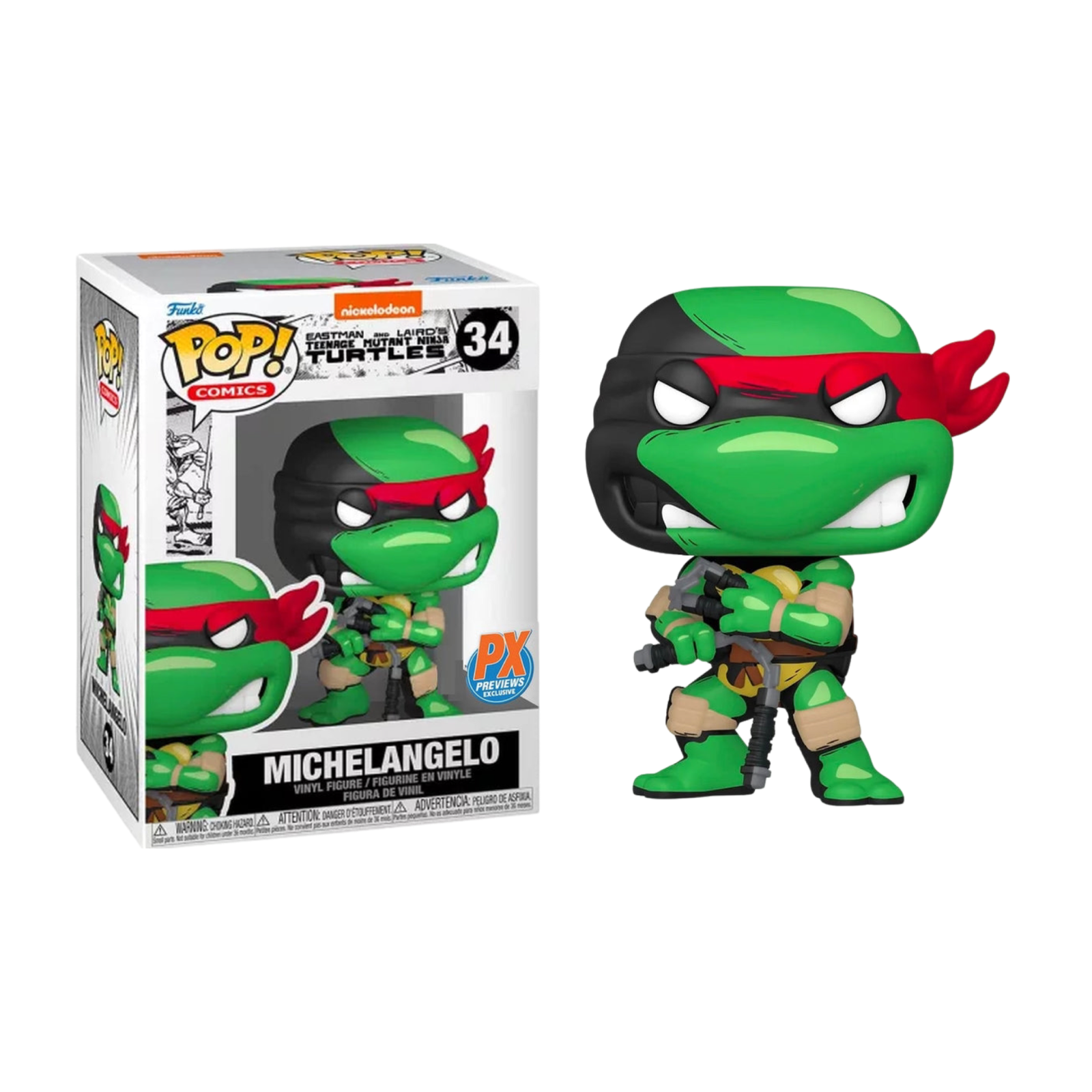 TMNT MICHELANGELO PX POP FUNKO FIGURE #34