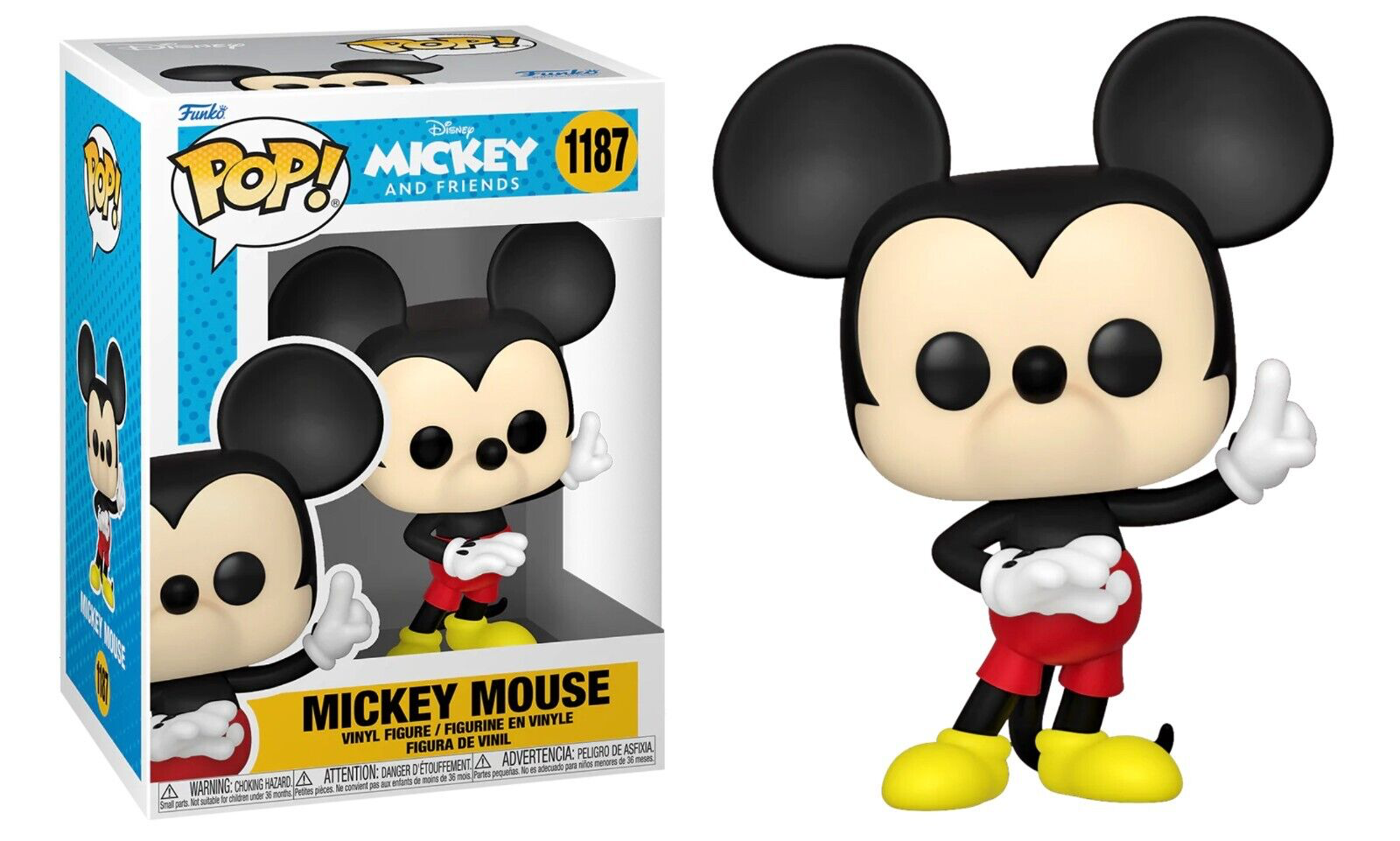 MICKEY MOUSE POP FUNKO FIGURE #1187