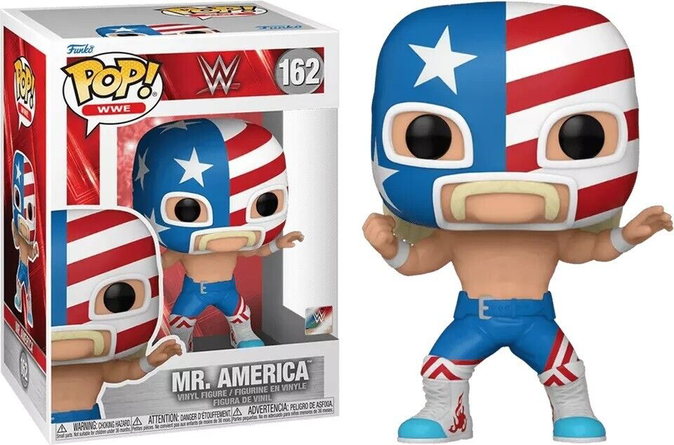 MR AMERICA WWE WRESTLING POP FUNKO FIGURE #162