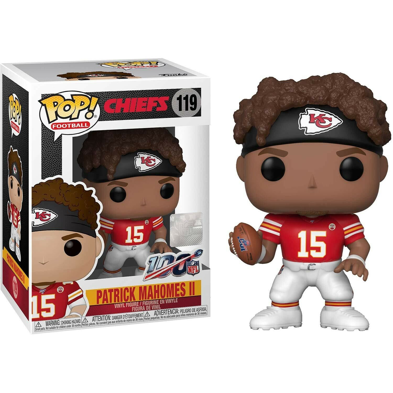 PATRICK MAHOMES KANSAS CITY CHIEFS NFL POP FUNKO FIGURE #119