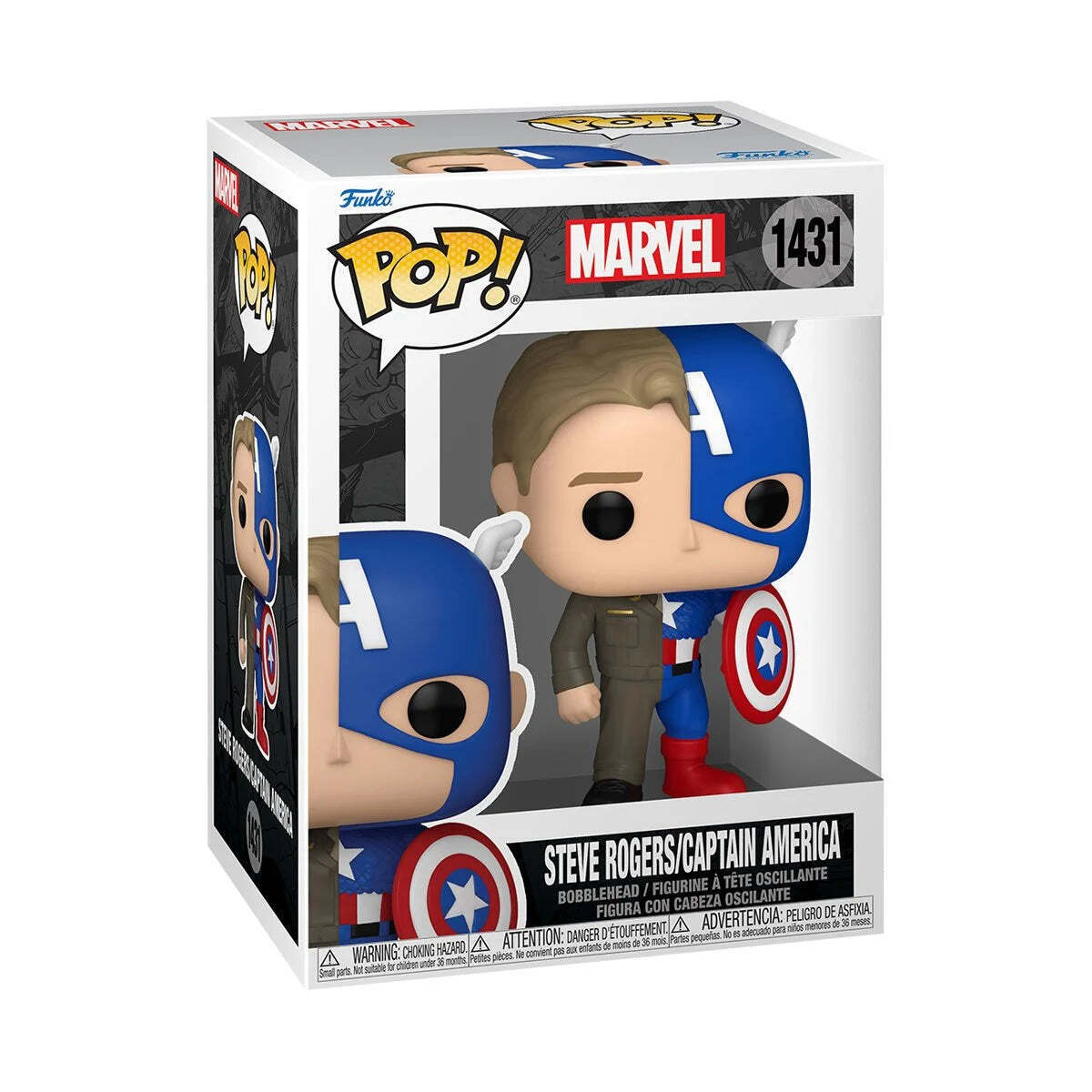 STEVE ROGERS/CAPTAIN AMERICA POP FUNKO FIGURE #1431