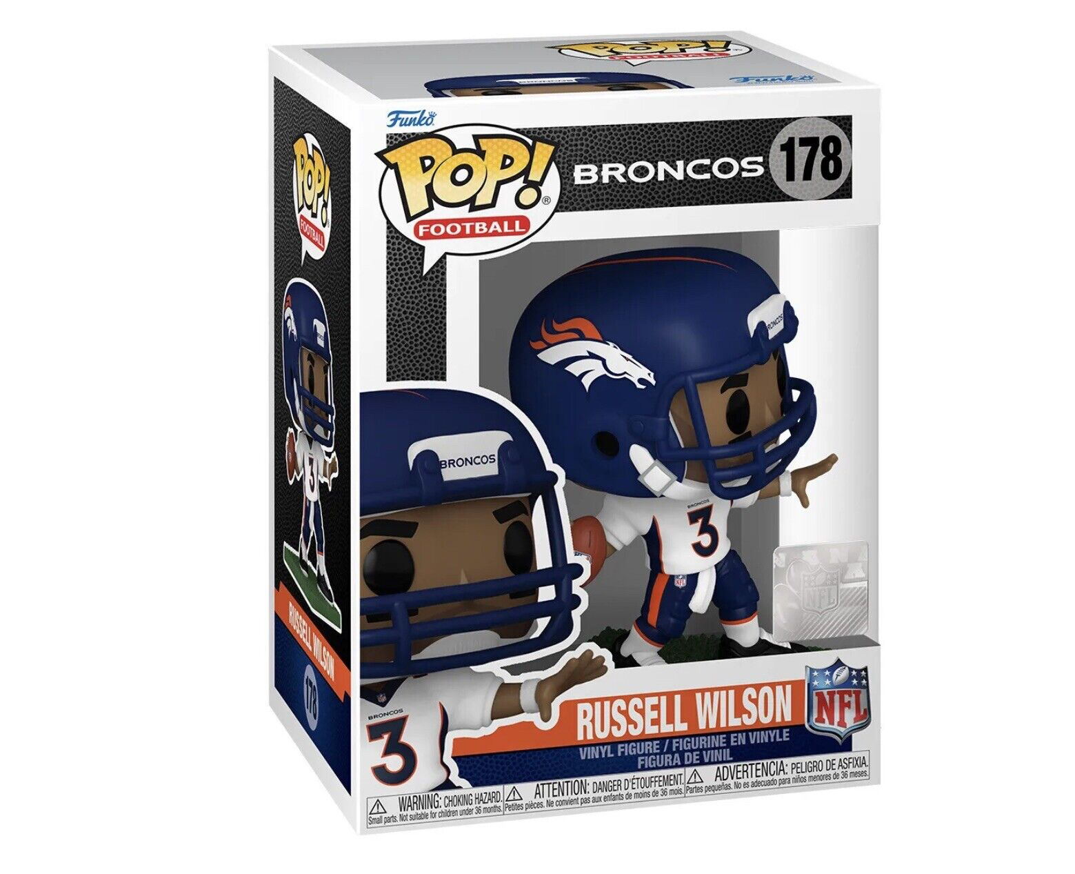 RUSSELL WILSON DENVER BRONCOS NFL POP FUNKO FIGURE #178