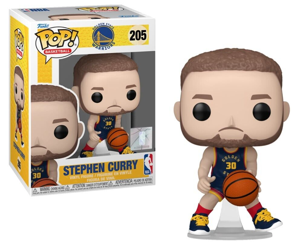 STEPHEN CURRY GOLDEN STATE WARRIORS NBA POP FUNKO FIGURE #205