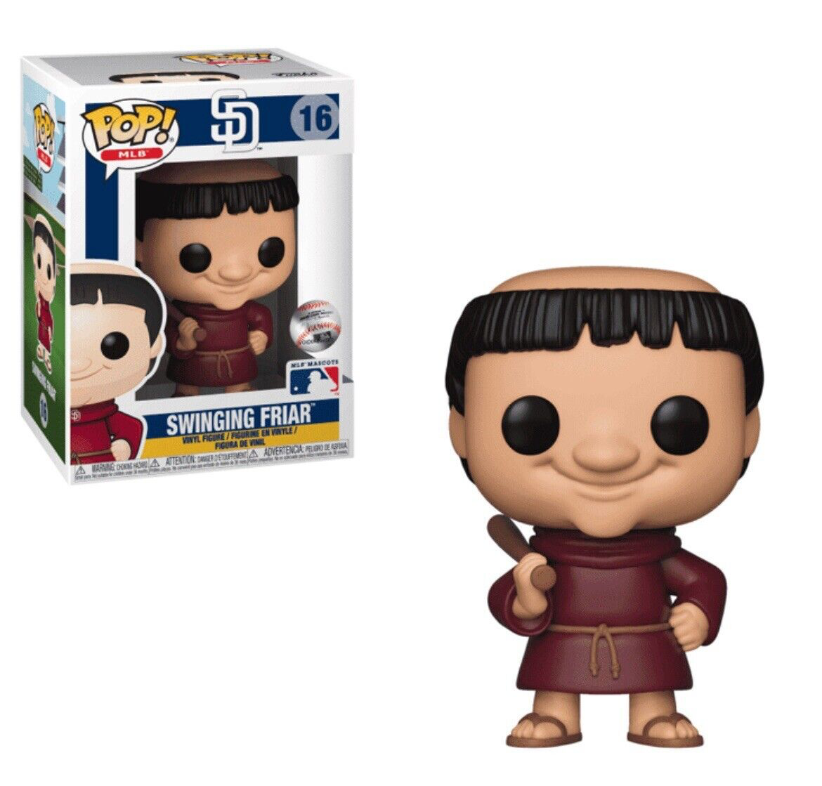 SWINGING FRIAR SAN DIEGO PADRES MLB POP FUNKO FIGURE #16