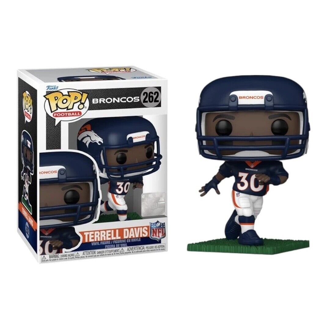 TERRELL DAVIS DENVER BRONCOS NFL POP FUNKO FIGURE #262