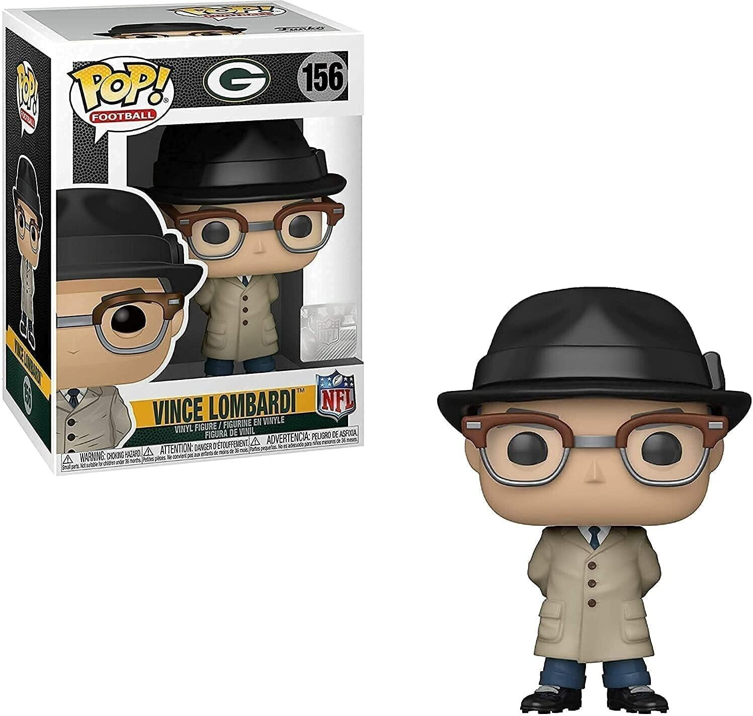 VINCE LOMBARDI GREEN BAY PACKERS NFL POP FUNKO FIGURE #156