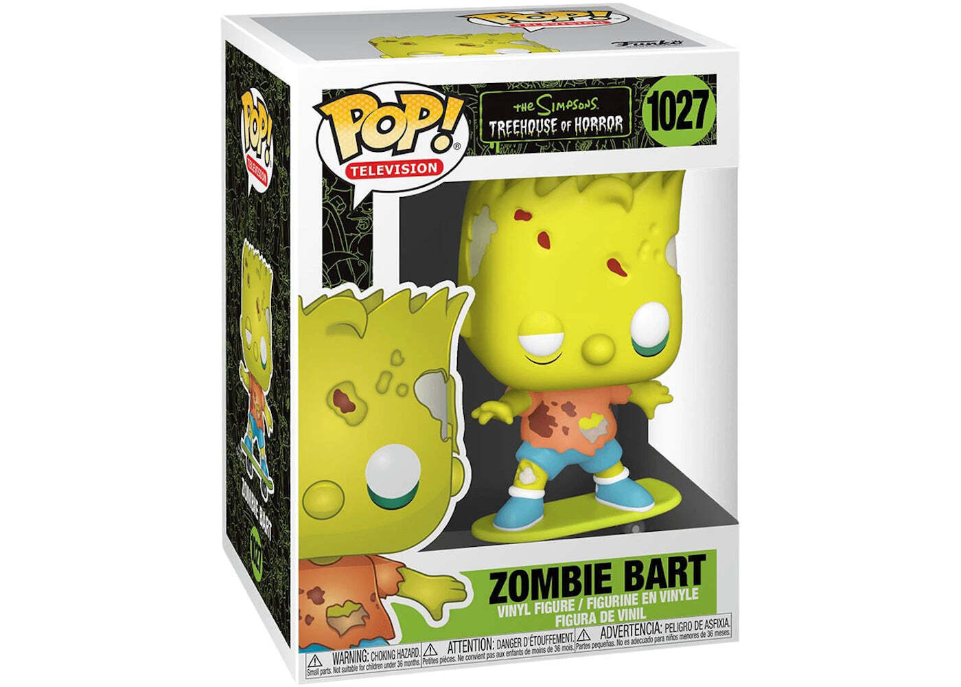 ZOMBIE BART POP FUNKO FIGURE #1027