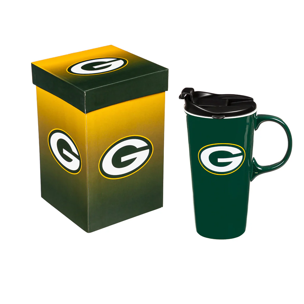 GREEN BAY PACKERS TRAVEL LATTE MUG