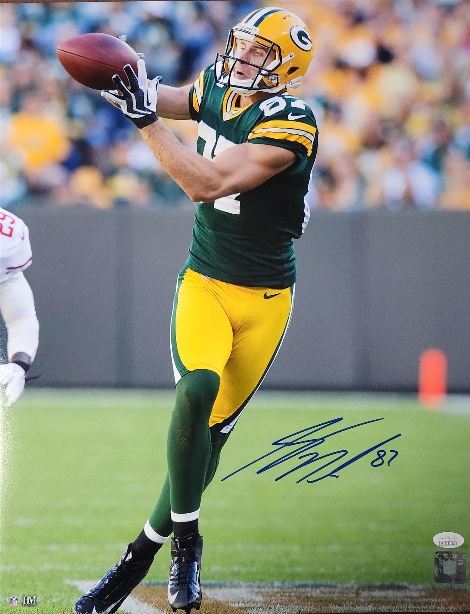 JORDY NELSON SIGNED 16X20 PACKERS PHOTO #10 - JSA