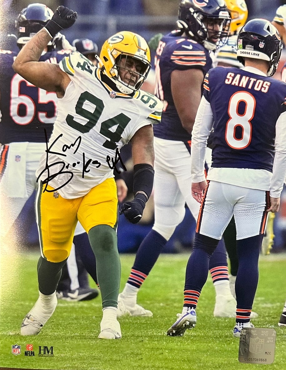 KARL BROOKS SIGNED PACKERS 8X10 PHOTO #2