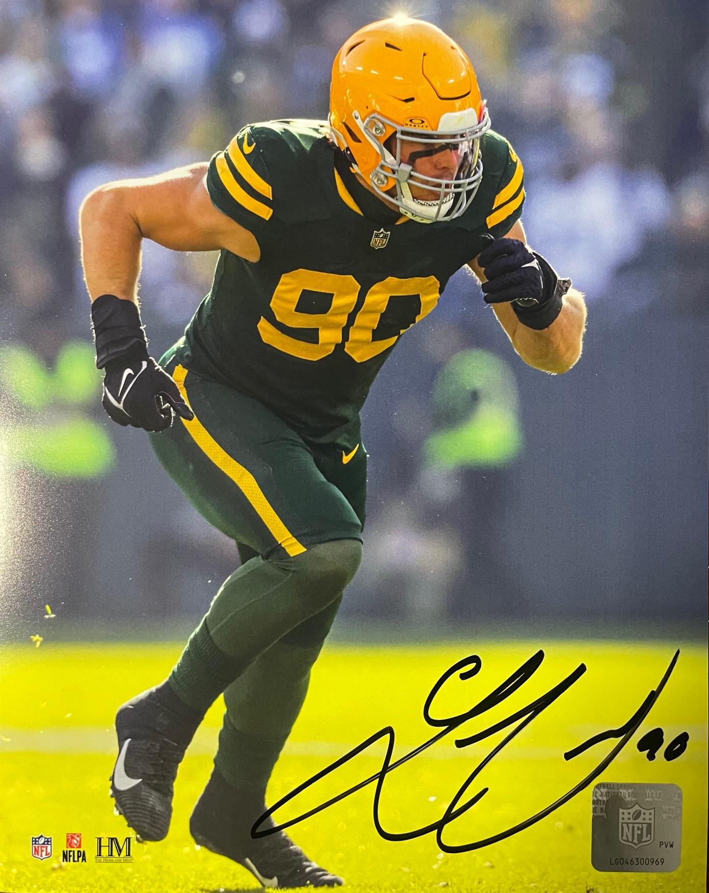 LUKAS VAN NESS SIGNED 8X10 PACKERS PHOTO #3