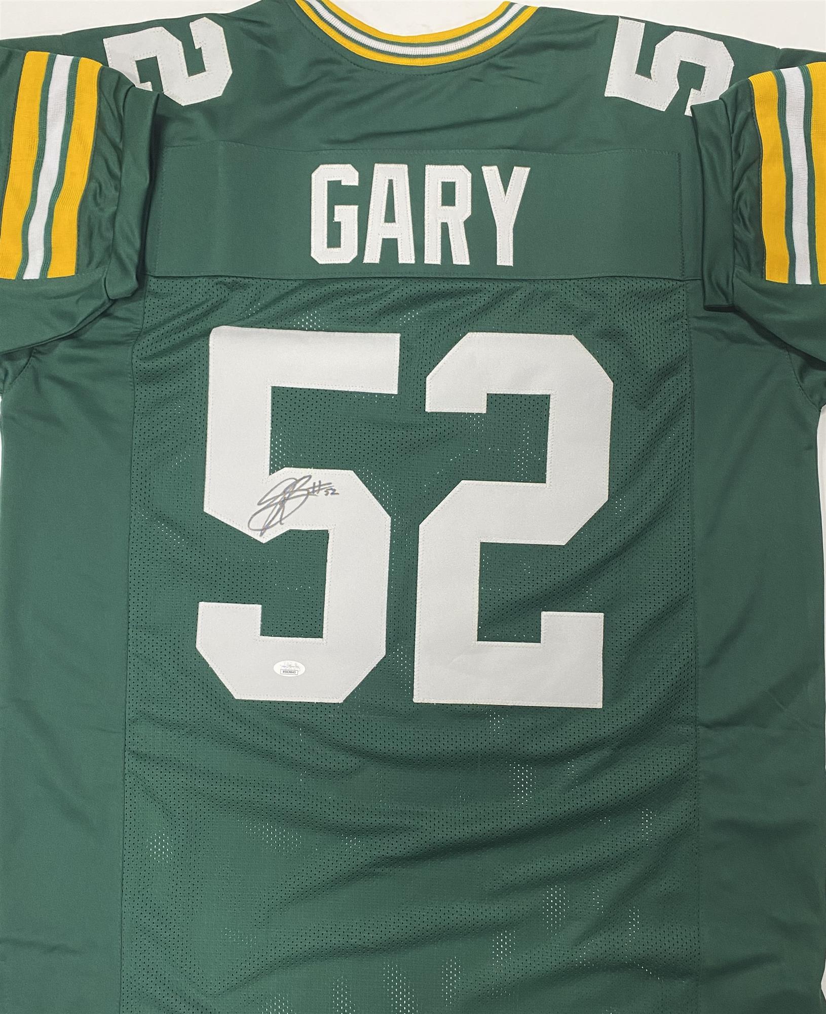 RASHAN GARY SIGNED PACKERS CUSTOM REPLICA GREEN JERSEY - JSA