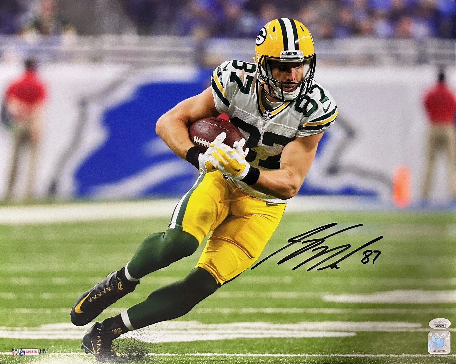 JORDY NELSON SIGNED 16X20 PACKERS PHOTO #22 - JSA