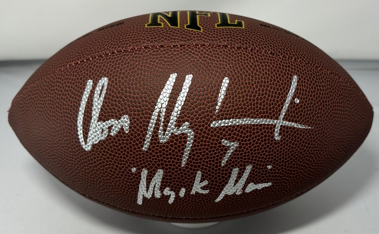 DON MAJKOWSKI SIGNED WILSON REPLICA BROWN FOOTBALL W/ MAJIK - PACKERS - BAS