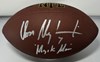 DON MAJKOWSKI SIGNED WILSON REPLICA BROWN FOOTBALL W/ MAJIK - PACKERS - BAS