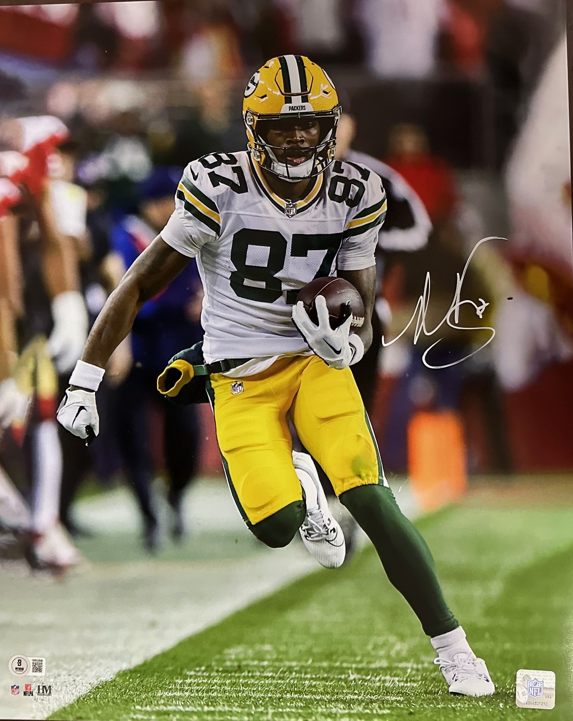 ROMEO DOUBS SIGNED PACKERS 16X20 PHOTO #4 - BAS