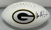 DON MAJKOWSKI SIGNED WILSON WHITE PANEL PACKERS LOGO FOOTBALL - BAS