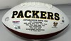 DON MAJKOWSKI SIGNED WILSON WHITE PANEL PACKERS LOGO FOOTBALL - BAS