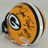 JIM TAYLOR SIGNED RIDDELL PACKERS MINI W/ HOF - JSA