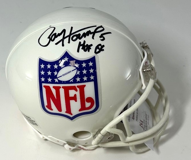 PAUL HORNUNG SIGNED RIDDELL NFL LOGO MINI HELMET W/ HOF - PACKERS - JSA