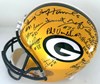 GREEN BAY PACKERS SB I & II TEAM SIGNED FULL SIZE REPLICA HELMET W/ 34 SIGS