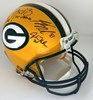 PACKERS SB XLV TEAM SIGNED FULL SIZE PACKERS AUTHENTIC SPEED HELMET W/ 9 SIGS - JSA