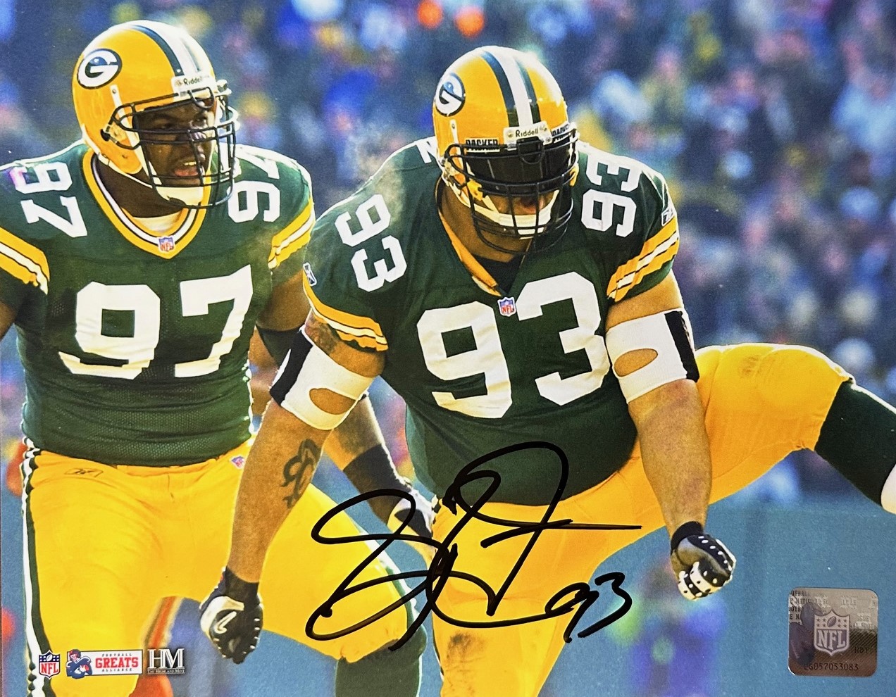 GILBERT BROWN SIGNED 8X10 PACKERS PHOTO #6