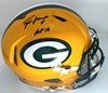 BRETT FAVRE SIGNED FULL SIZE AUTHENTIC PACKERS SPEED HELMET W/ HOF - JSA