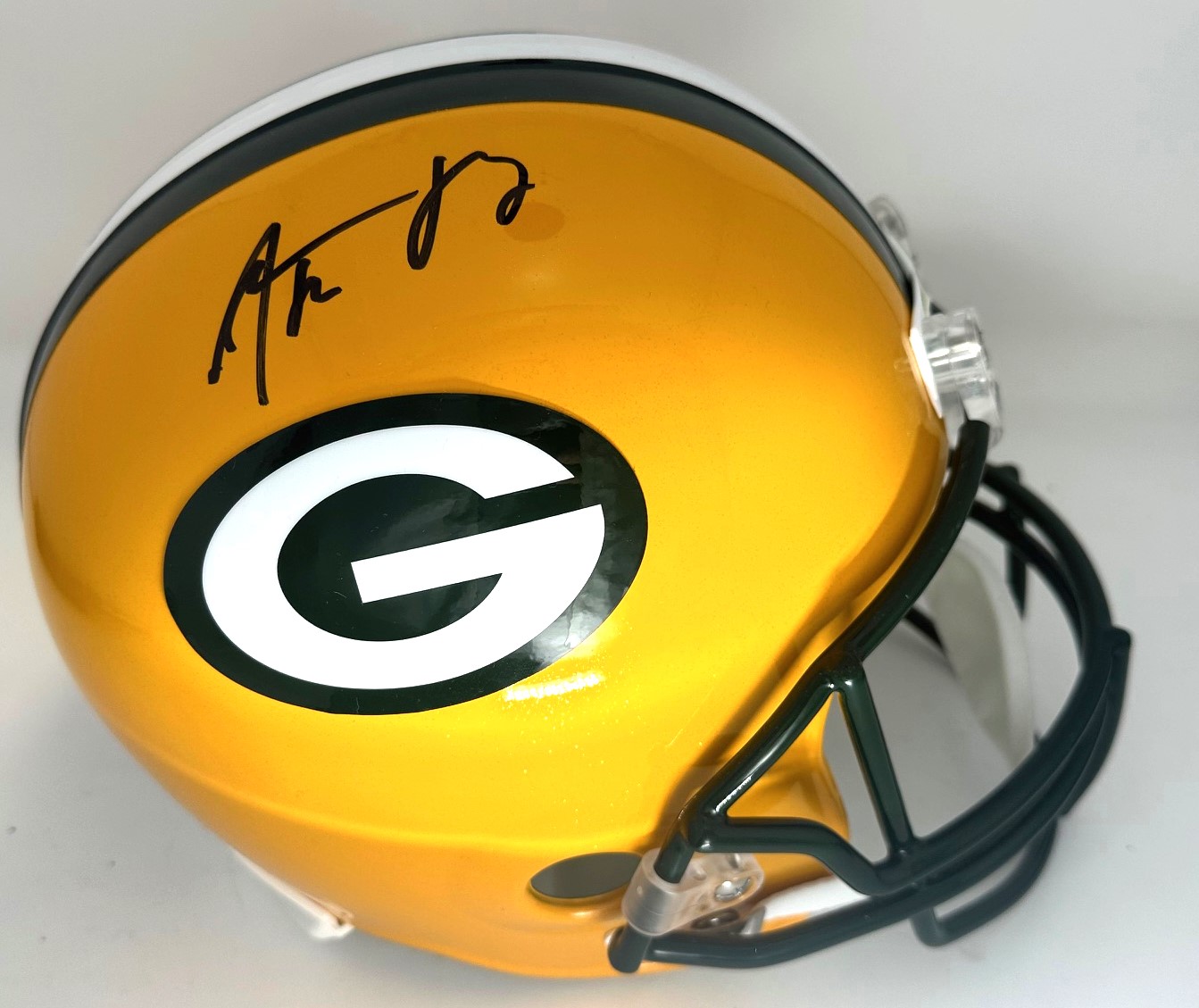 AARON RODGERS SIGNED FULL SIZE PACKERS VSR4 REPLICA HELMET