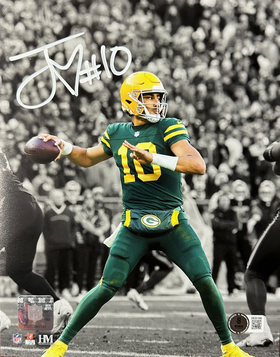 JORDAN LOVE SIGNED PACKERS 8X10 PHOTO #8 - BAS