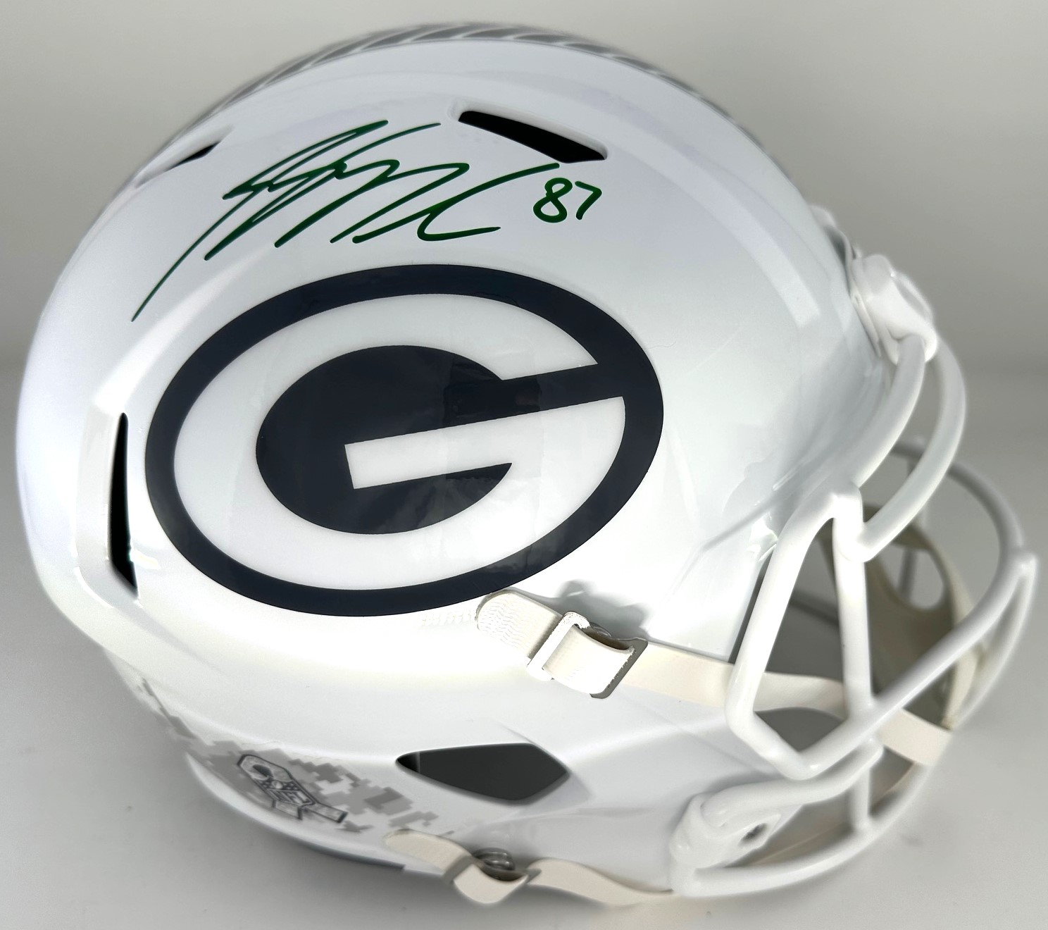 JORDY NELSON SIGNED FULL SIZE PACKERS 2024 SALUTE REPLICA SPEED HELMET - JSA