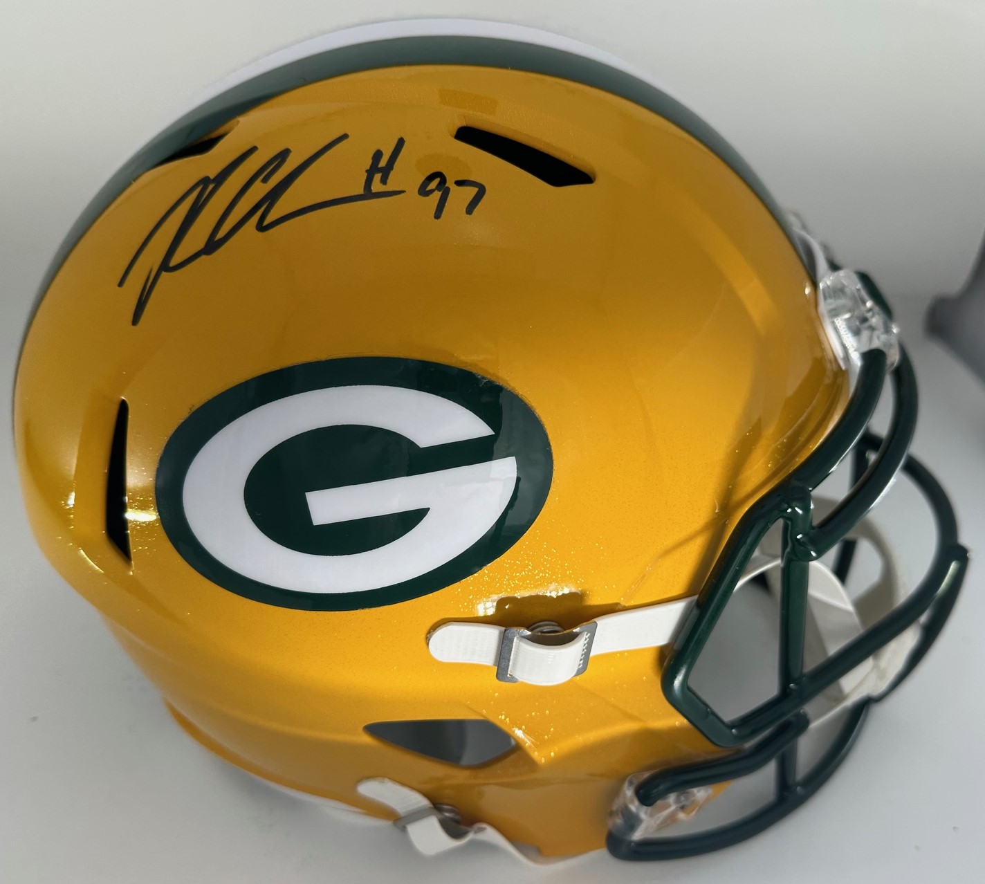 KENNY CLARK SIGNED FULL SIZE PACKERS REPLICA SPEED HELMET - JSA