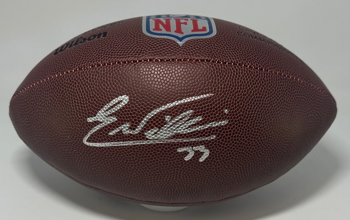 EVAN WILLIAMS SIGNED WILSON REPLICA DUKE FOOTBALL - PACKERS   JSA