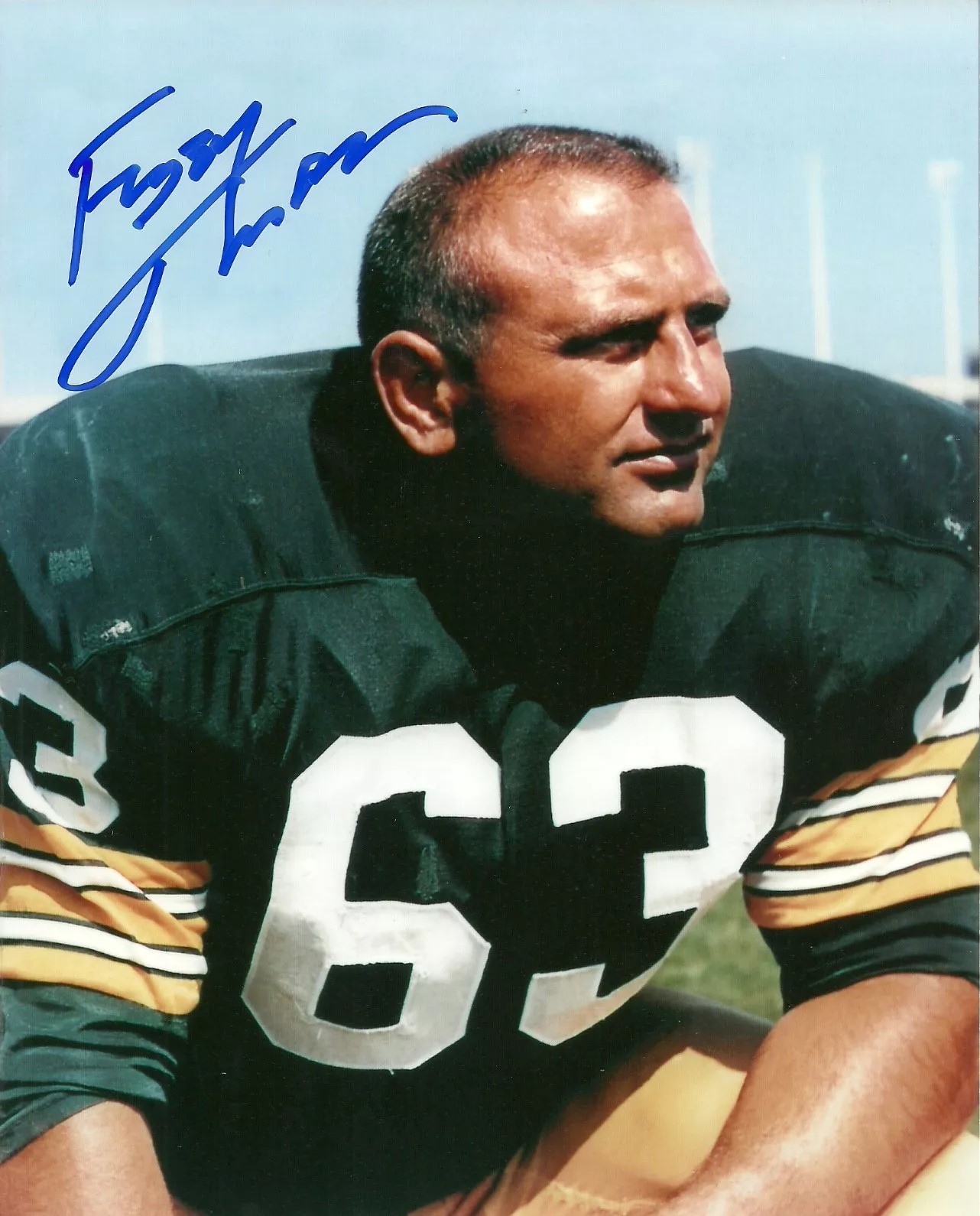 FUZZY THURSTON (d) SIGNED 8X10 PACKERS PHOTO #2