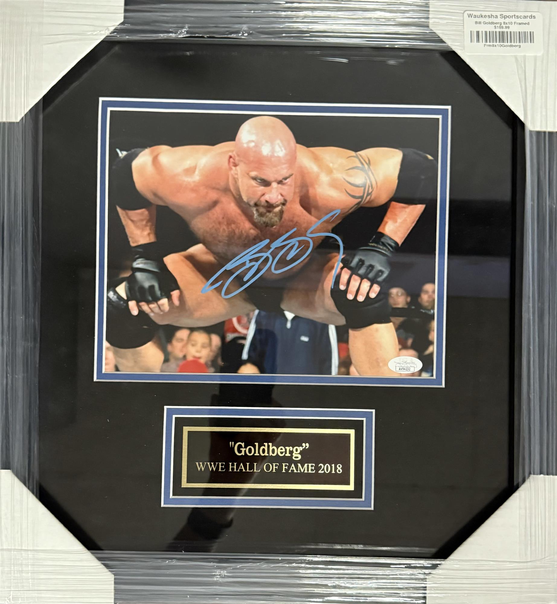 BILL GOLDBERG FRAMED SIGNED 8X10 PHOTO