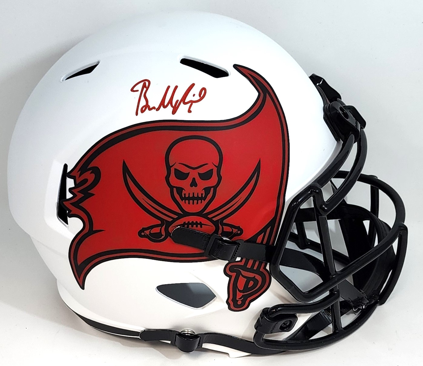 BAKER MAYFIELD SIGNED FULL SIZE BUCCANEERS LUNAR REPLICA SPEED HELMET - BAS